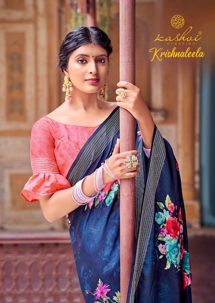 Kashvi Krishnaleela Printed Designer Ethnic Wear Silk Saree Collection